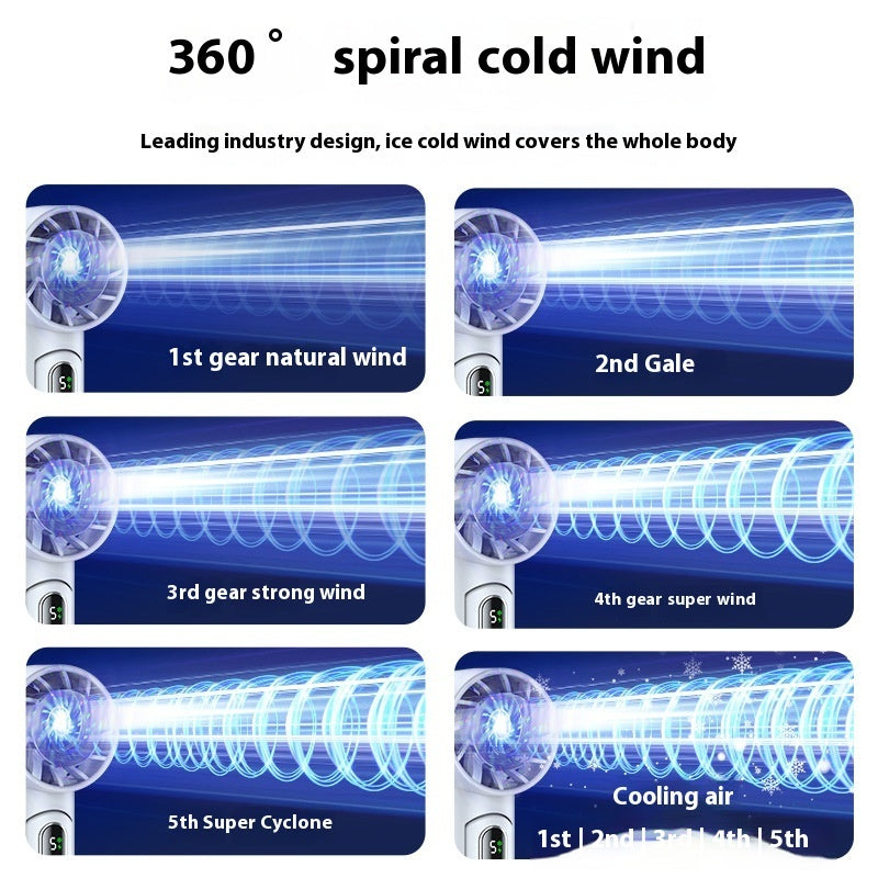 Folding Refrigeration Handheld Fan Outdoor Portable