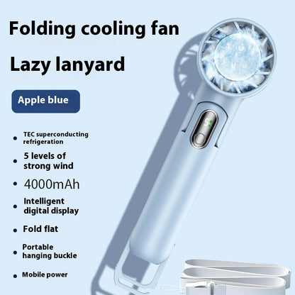 Folding Refrigeration Handheld Fan Outdoor Portable